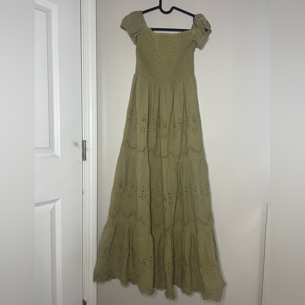 NWT | AREA Stars -  Sage Green Maxi